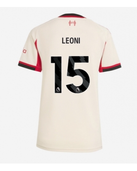 Billige Fotballdrakt Liverpool Giovanni Leoni #15 Replika Bortedrakt Dame 2025-26 Kortermet Billige Fotballdrakt Liverpool Giovanni Leoni #15 Replika Bortedrakt Dame 2025-26 Kortermet